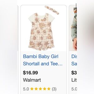 Cute Baby Clothing bundle with Romper and Dress.